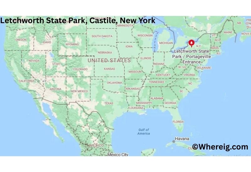 Where is Letchworth State Park Located in Castile, New York Where is Letchworth State Park Located in Castile, New York