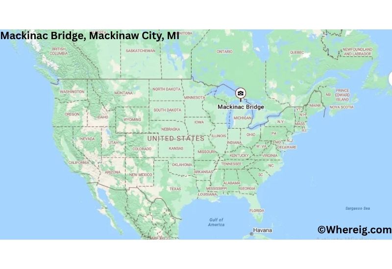 Where is Mackinac Bridge Located in Mackinaw City, Michigan Where is Mackinac Bridge Located in Mackinaw City, Michigan