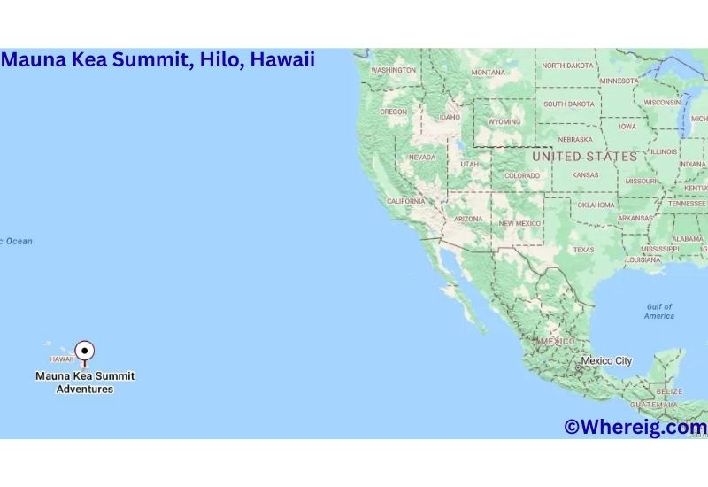 Where is Mauna Kea Summit Located inHilo, Hawaii Where is Mauna Kea Summit Located inHilo, Hawaii