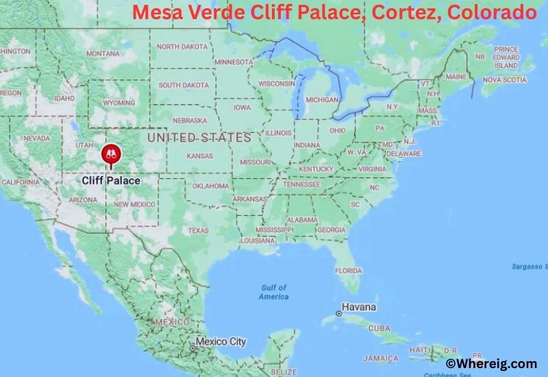 Where is Mesa Verde Cliff Palace Located in Cortez, Colorado Where is Mesa Verde Cliff Palace Located in Cortez, Colorado
