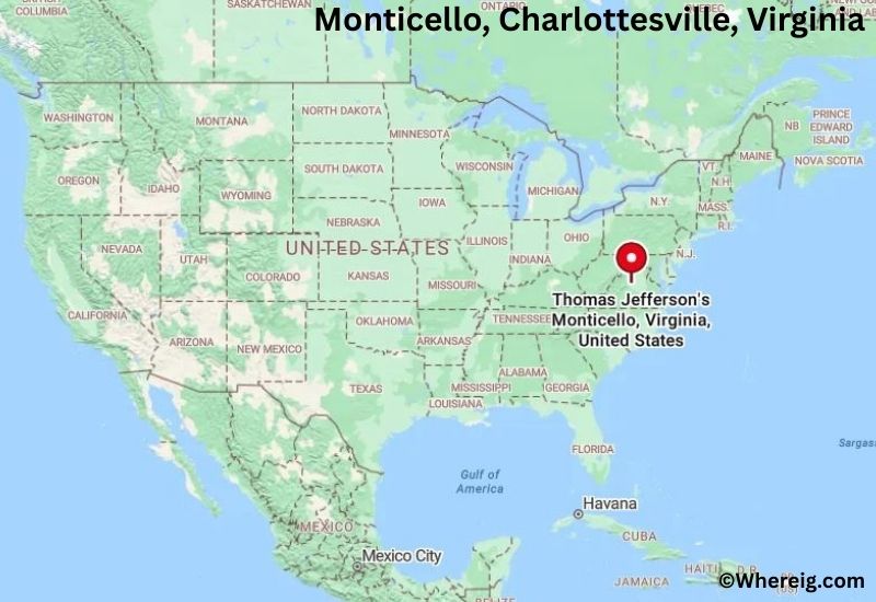 Where is Monticello Located in Charlottesville, Virginia Where is Monticello Located in Charlottesville, Virginia