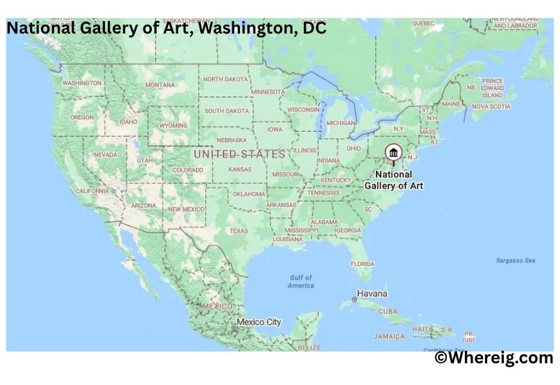 Where is National Gallery of Art Located in Washington, District of Columbia Where is National Gallery of Art Located in Washington, District of Columbia