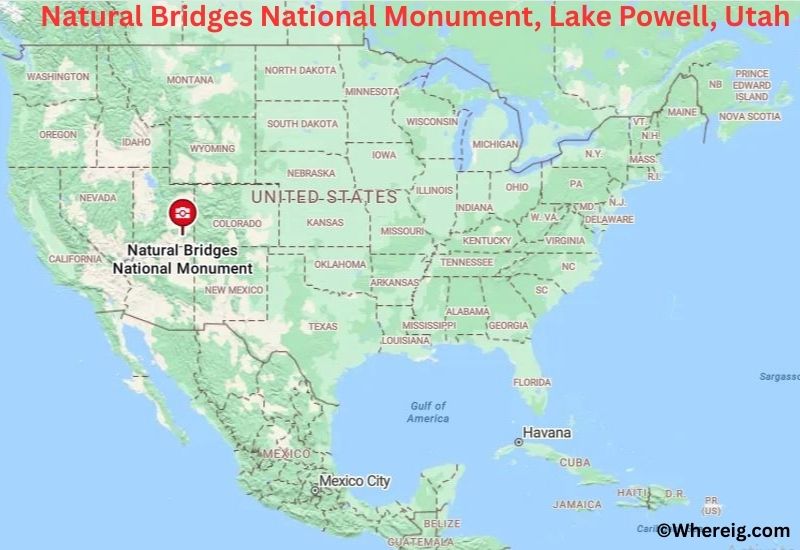 Where is Natural Bridges National Monument Located in Lake Powell, Utah Where is Natural Bridges National Monument Located in Lake Powell, Utah