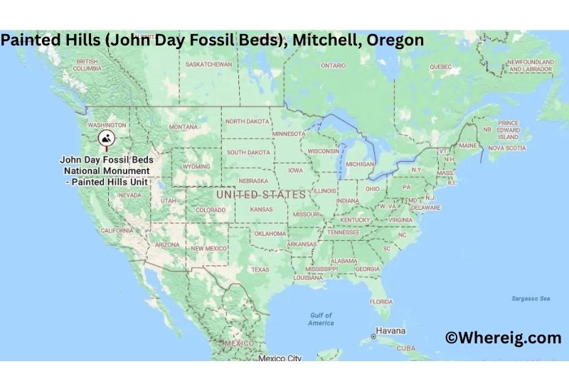 Where is Painted Hills (John Day Fossil Beds) Located inMitchell, Oregon Where is Painted Hills (John Day Fossil Beds) Located inMitchell, Oregon