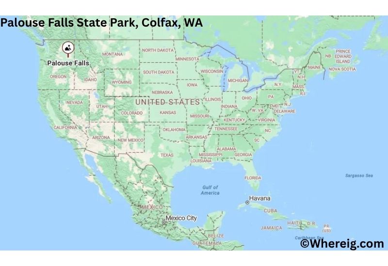 Where is Palouse Falls State Park Located in Colfax, Washington Where is Palouse Falls State Park Located in Colfax, Washington