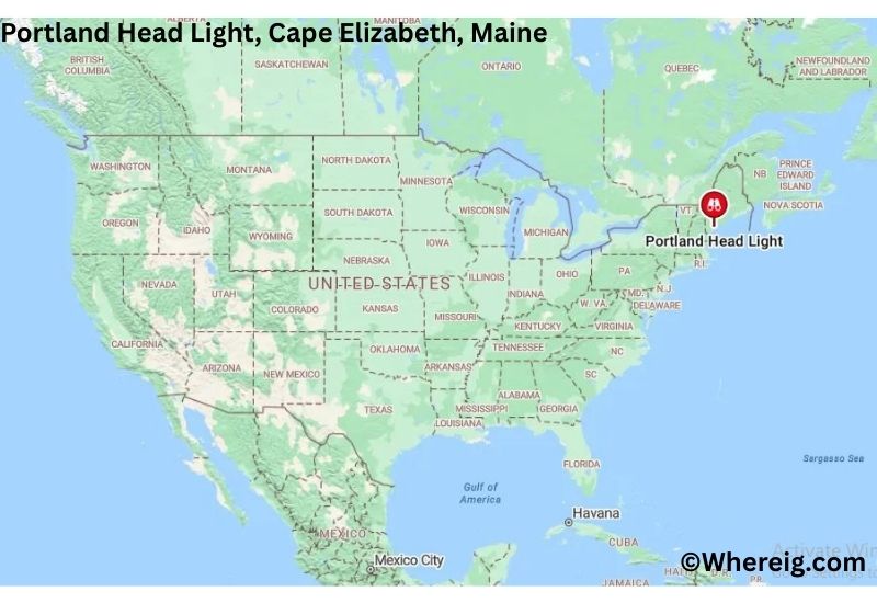 Where is Portland Head Light Located in Cape Elizabeth, Maine Where is Portland Head Light Located in Cape Elizabeth, Maine