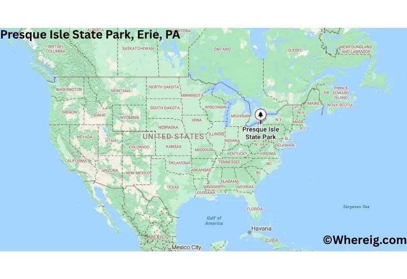 Where is Presque Isle State Park Located in Erie, Pennsylvania Where is Presque Isle State Park Located in Erie, Pennsylvania