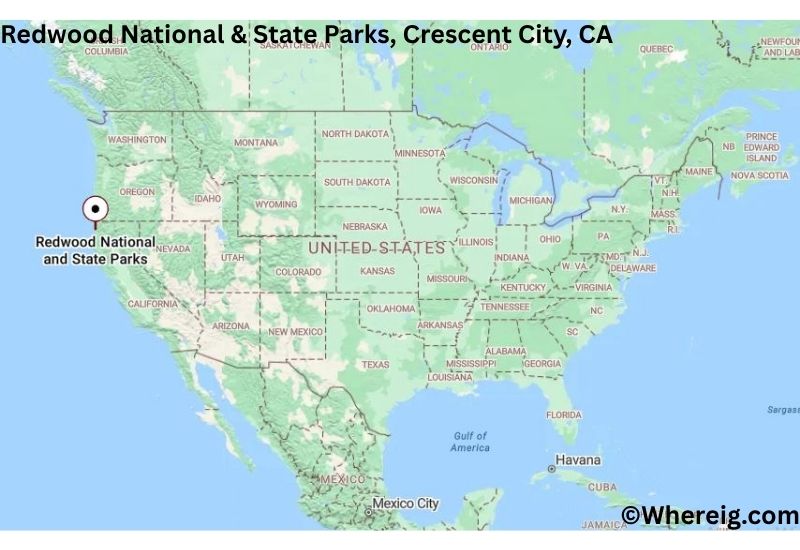 Where is Redwood National & State Parks Located in Crescent City, California Where is Redwood National & State Parks Located in Crescent City, California