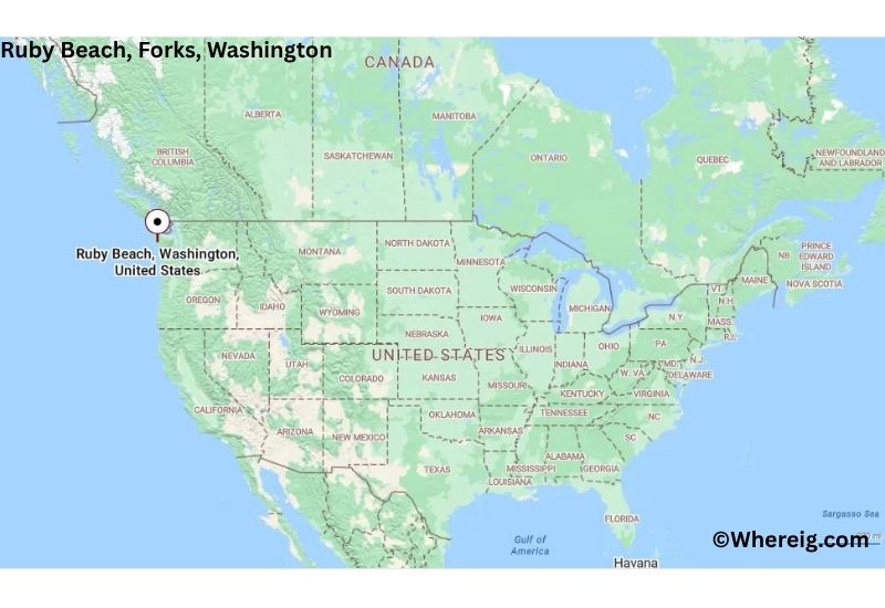 Where is Ruby Beach Located inForks, Washington Where is Ruby Beach Located inForks, Washington