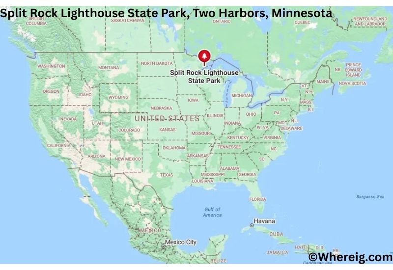 Where is Split Rock Lighthouse State Park Located inTwo Harbors, Minnesota