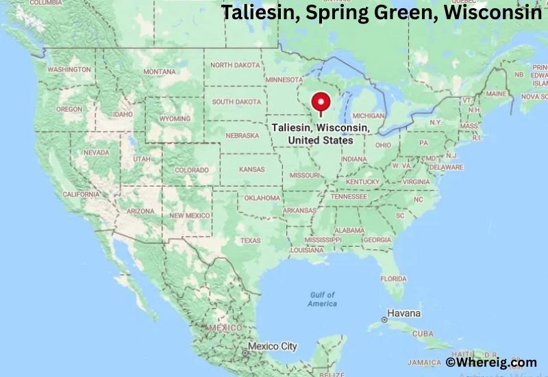 Where is Taliesin Located in Spring Green, WisconsinY Where is Taliesin Located in Spring Green, WisconsinY