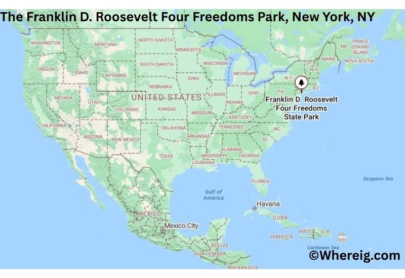 Where is The Franklin D. Roosevelt Four Freedoms Park Located inNew York, NY