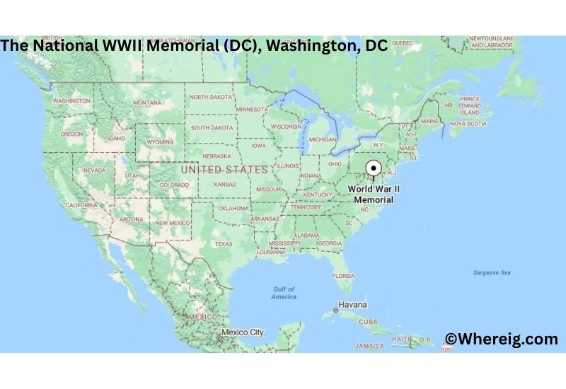 Where is The National WWII Memorial (DC) Located in Washington, District of Columbia