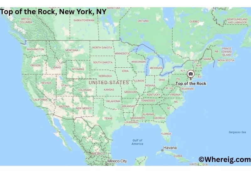 Where is Top of the Rock Located in New York, NY Where is Top of the Rock Located in New York, NY