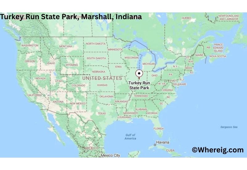 Where is Turkey Run State Park Located in Marshall, Indiana