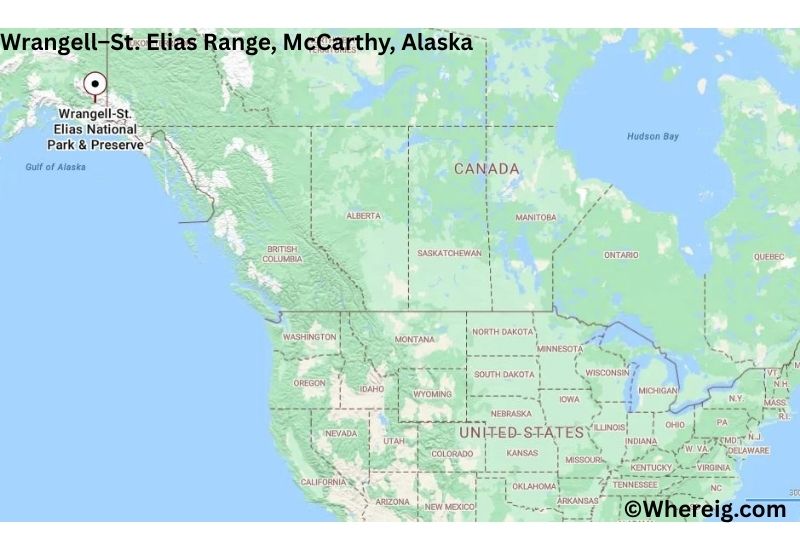 Where is Wrangell–St. Elias Range Located inMcCarthy, Alaska