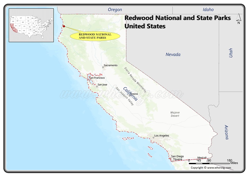 Where is Redwood National and State Parks Located