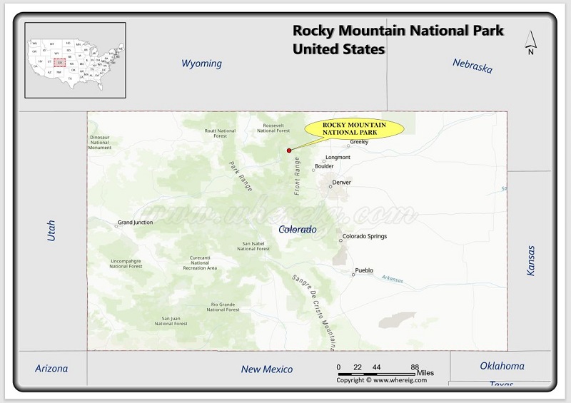 Where is Rocky Mountain National Park Located in Colorado