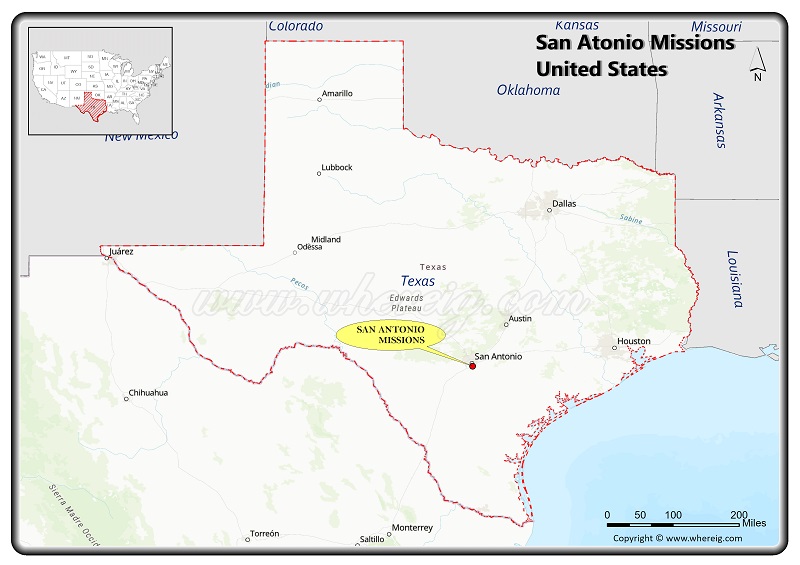 Where is San Antonio Missions Located in Texas