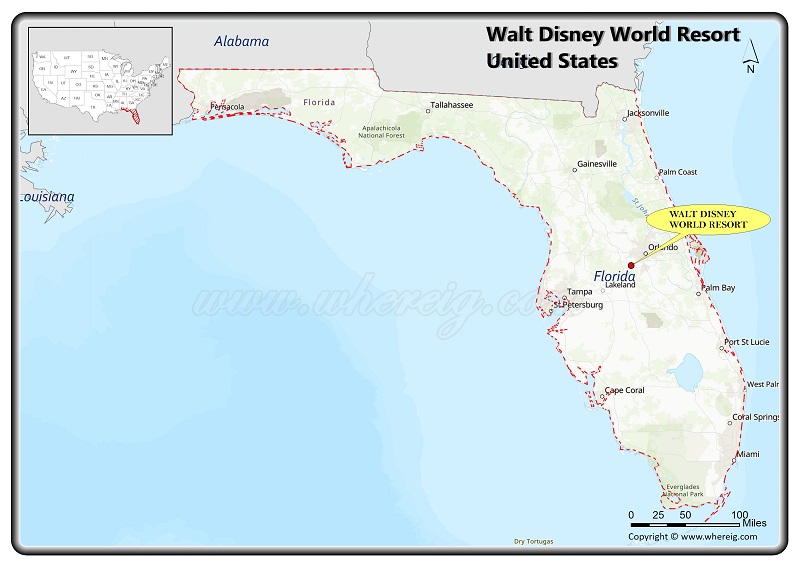 Where is Walt Disney World Resort Located