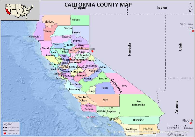 California County Map