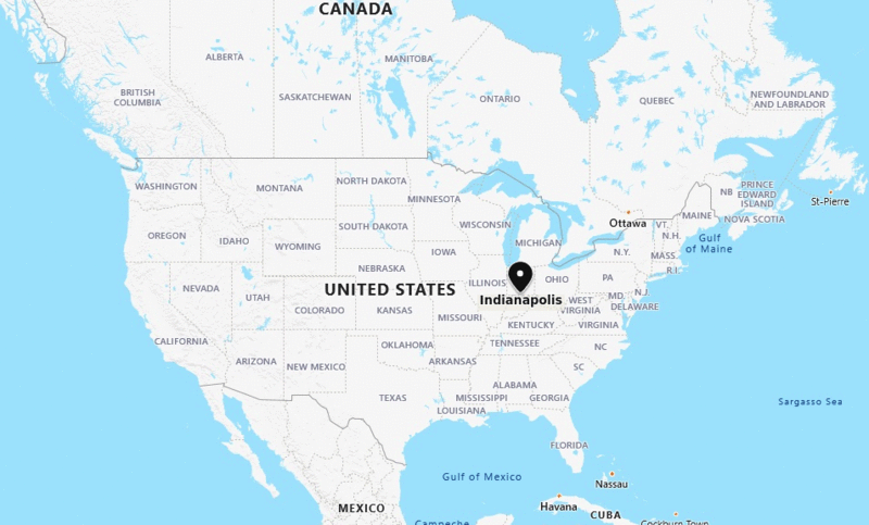 Where Is Indianapolis Indiana Indianapolis On Us Map