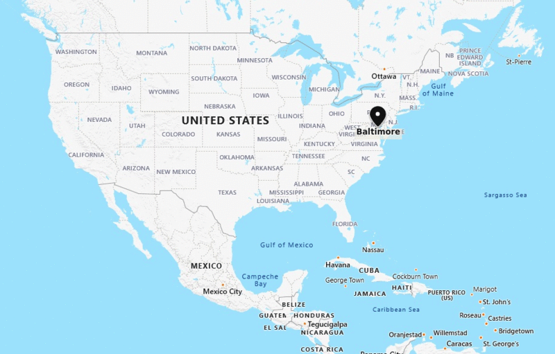 Where Is Baltimore Md Where Is Baltimore Located In The Us Map