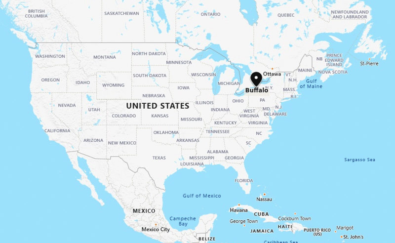 Where is Buffalo, Buffalo Location on US Map