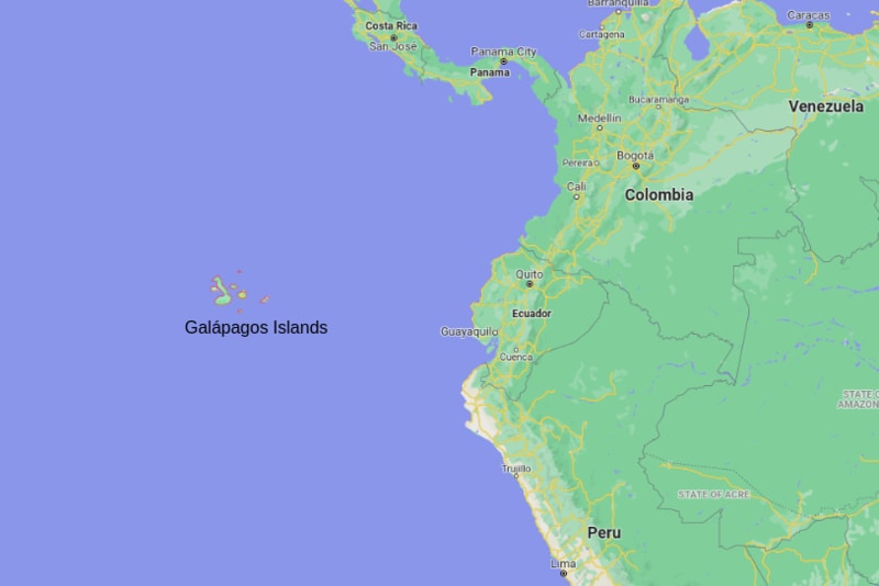 Where is Galapagos Islands Located, Galapagos Islands Location Map