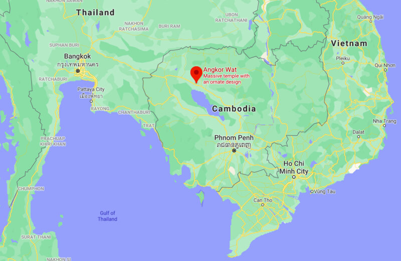 where is Angkor Where is Angkor located