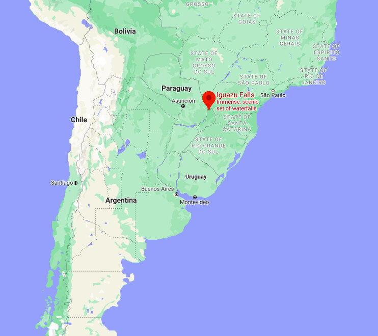 Where is Iguazu Falls located