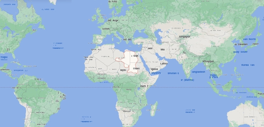 Where is Sahara Desert located