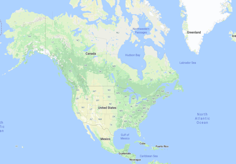 Countries And Capitals Of North America